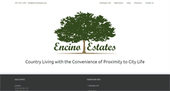 Desktop Screenshot of encinoestates.com