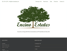 Tablet Screenshot of encinoestates.com